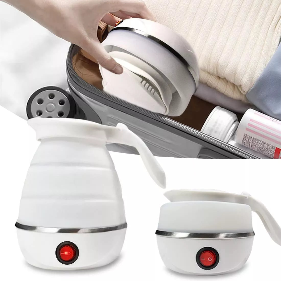 FoldiBoil™ - Hervidor Eléctrico Portátil y Plegable (Color a Elección)
